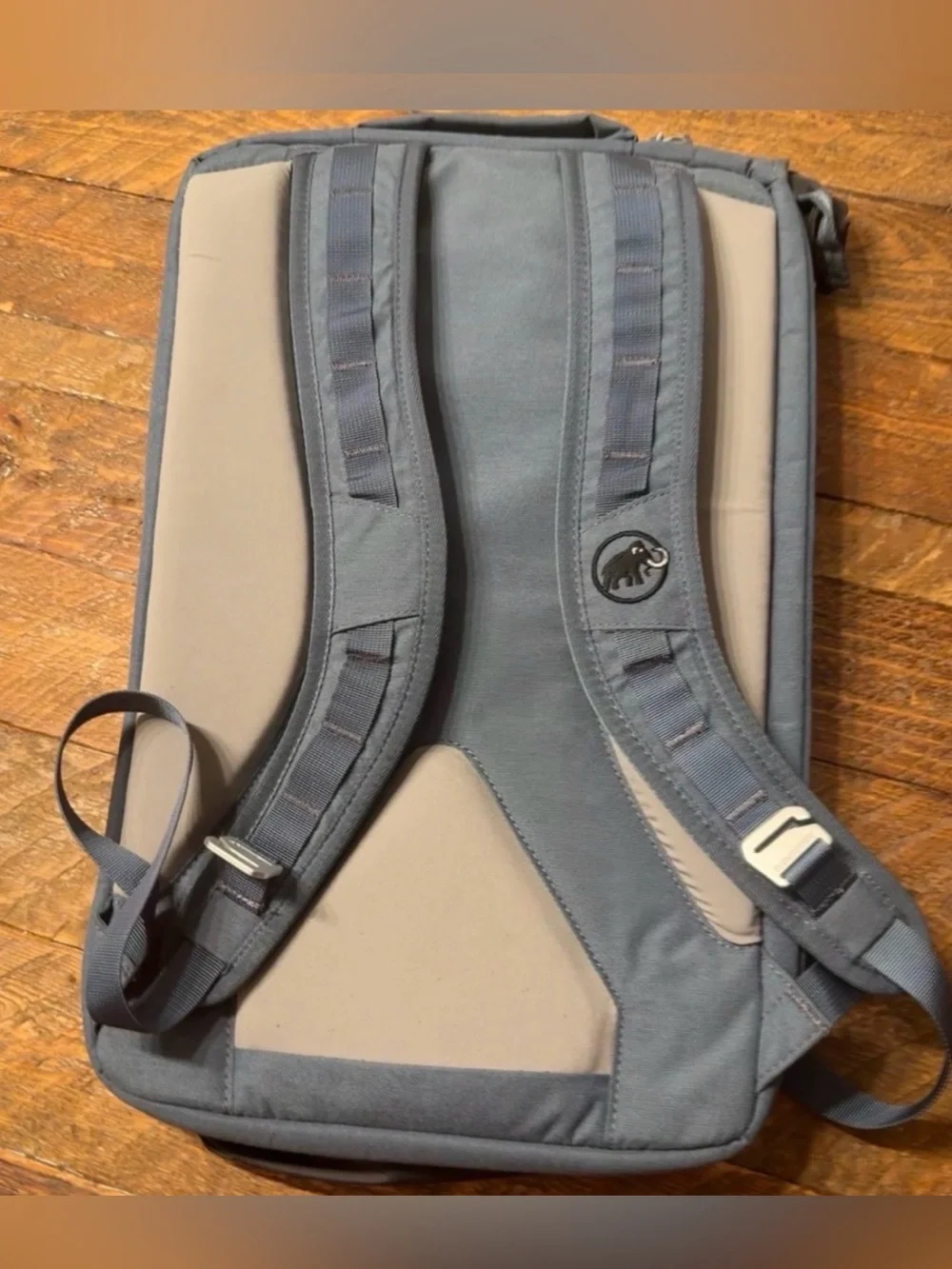 New Mammut Gray Backpack with Lime Accent Cord